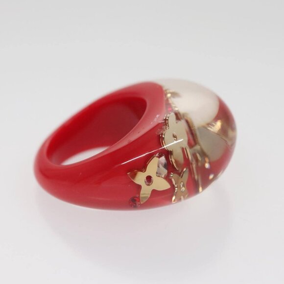 LOUIS VUITTON Uncle John Burgh Ring plastic Red - Picture 6 of 13
